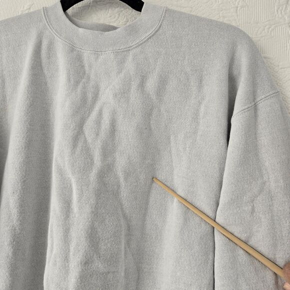 Hanes Classic Fall Gray Sweatshirt Men XL Vintage Baggy Fleece Crewneck Sports - Picture 3 of 6